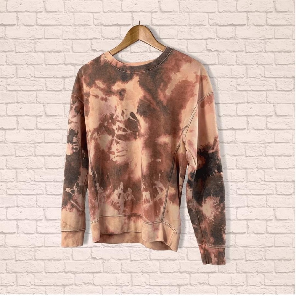 BRAND NEW! GOOD DAY BLEACHED TIE-DYE SWEATSHIRT